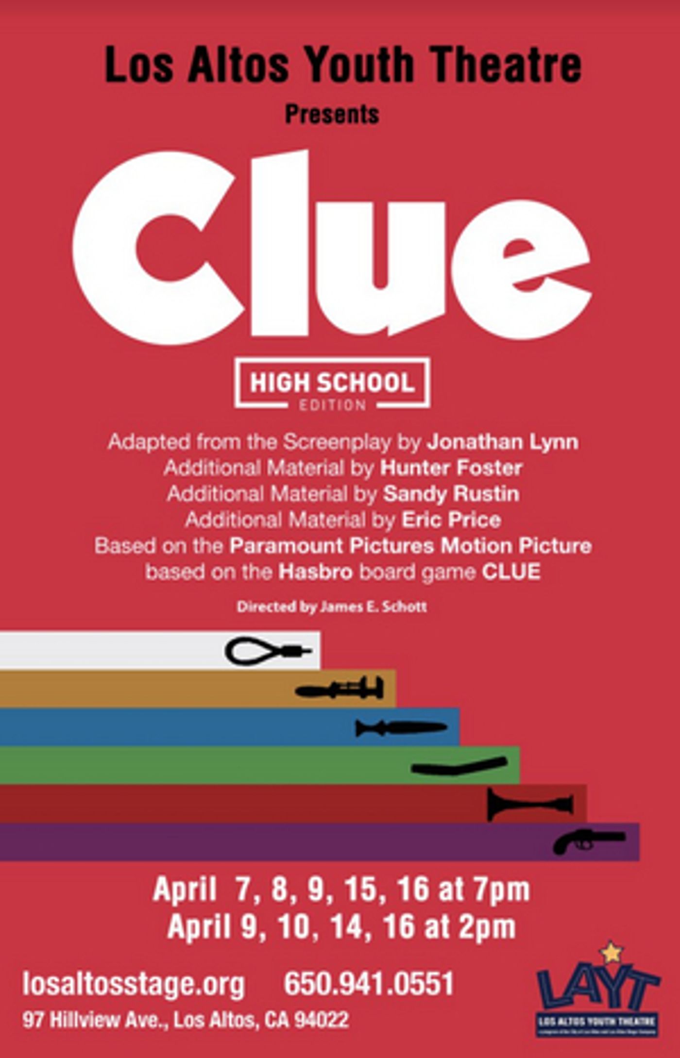 Los Altos Youth Theatre to Stage CLUE Los Altos Youth Theatre to Stage CLUE Image