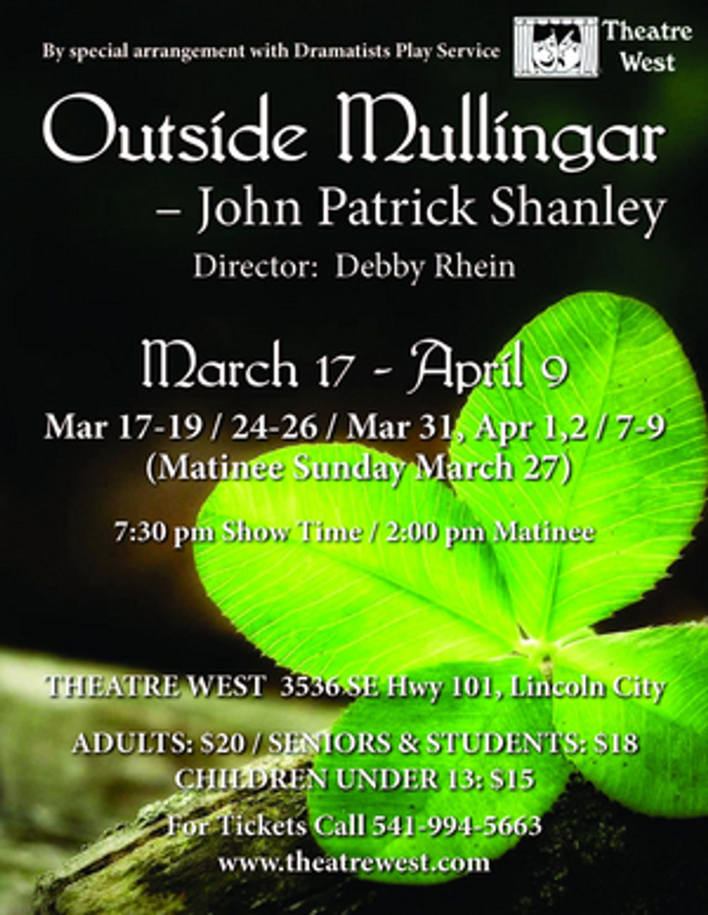 OUTSIDE MULLINGAR Comes to Theatre West This Week  Image