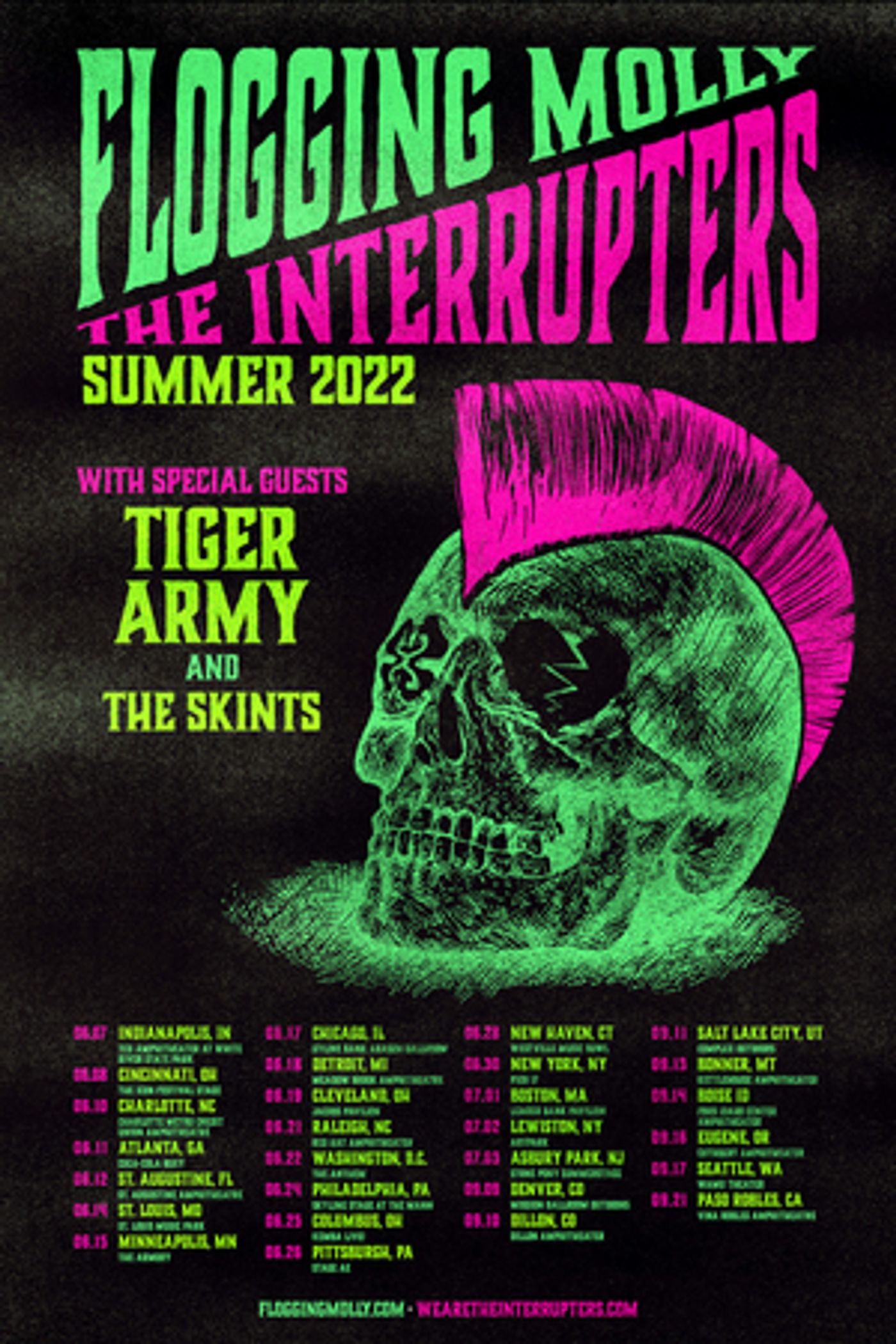 Flogging Molly & The Interrupters Announce Co-Headlining Summer Tour  Image