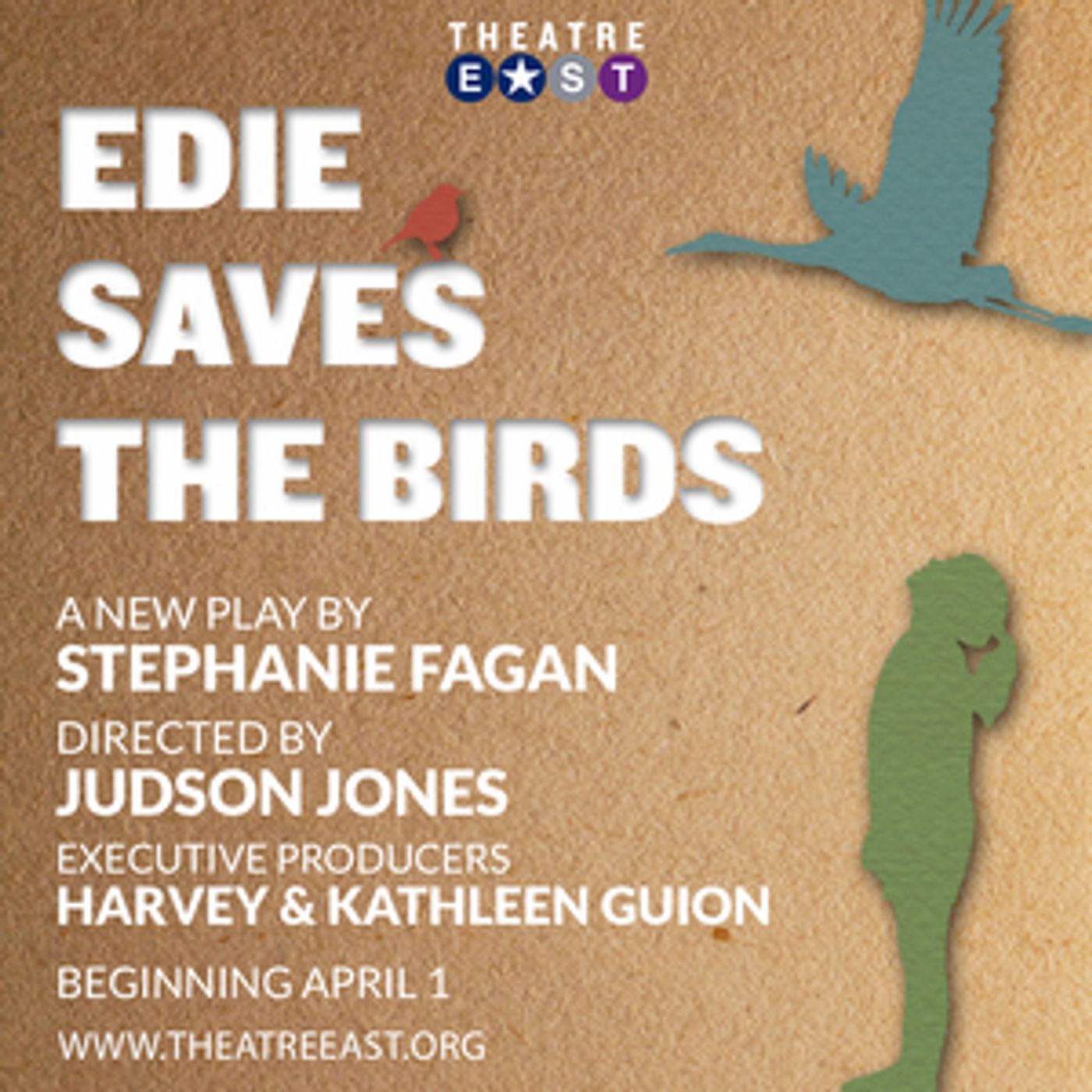 Theatre East to Present the World Premiere of EDIE SAVES THE BIRDS  Image