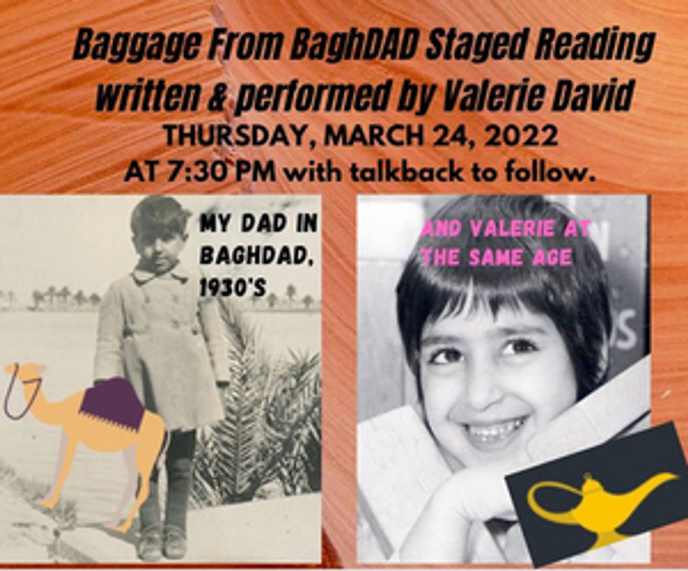 Staged Reading of BAGGAGE FROM BAGHDAD to be Presented at W.H.A.M. Festival  Image