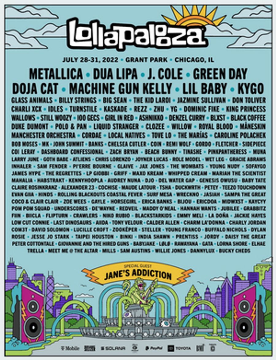 Dua Lipa, Green Day & More to Headline Lollapalooza  Image