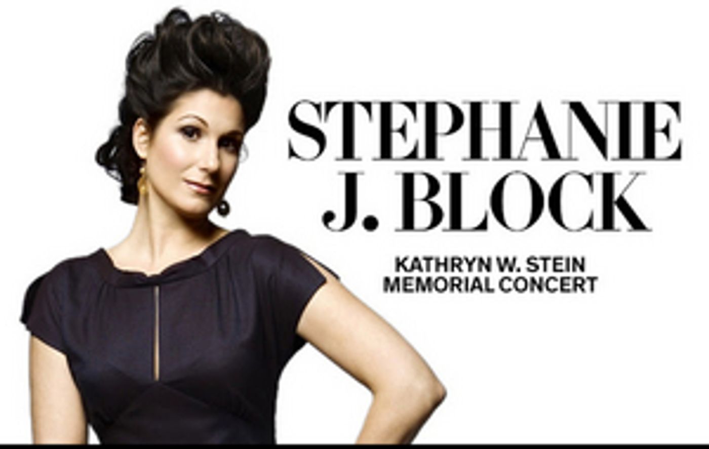 Stephanie J. Block to Present STEPHANIE SINGS THE STEPHENS at 92Y Stephanie J. Block to Present STEPHANIE SINGS THE STEPHENS at 92Y Image