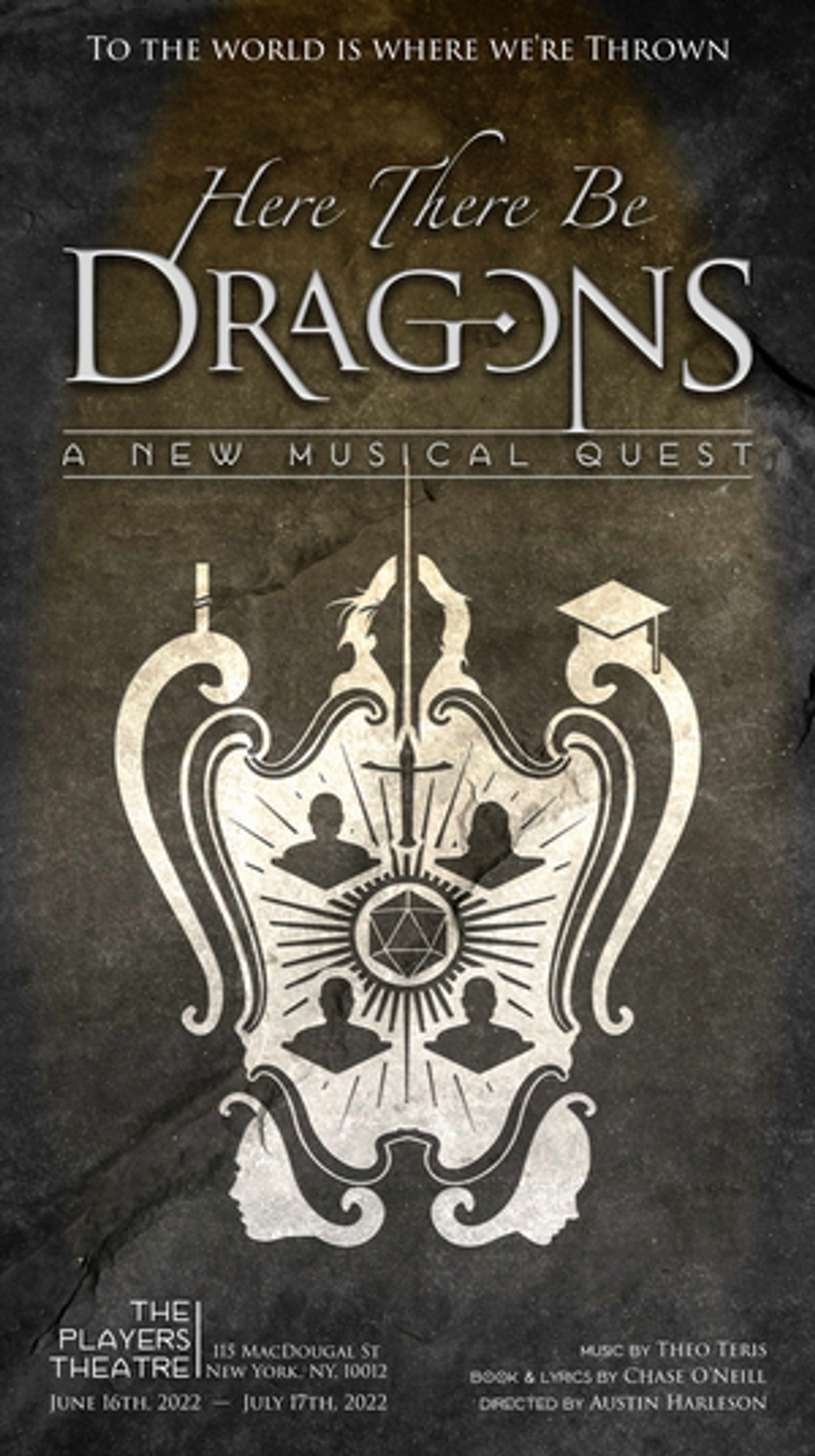 Complete Cast & Creatives Announced for HERE THERE BE DRAGONS  Image