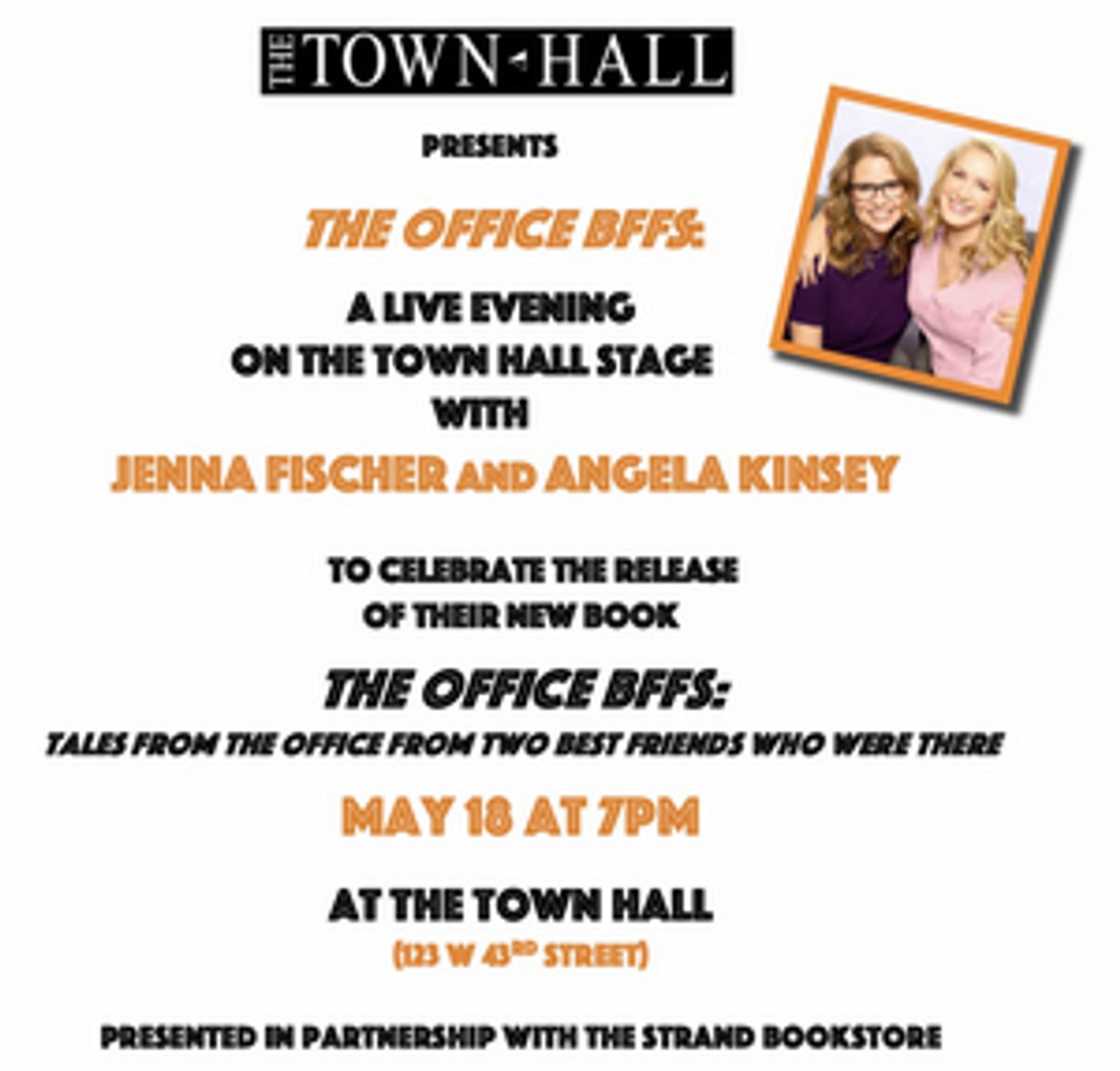 The Town Hall to Present Evening With Jenna Fischer and Angela Kinsey The Town Hall to Present Evening With Jenna Fischer and Angela Kinsey Image