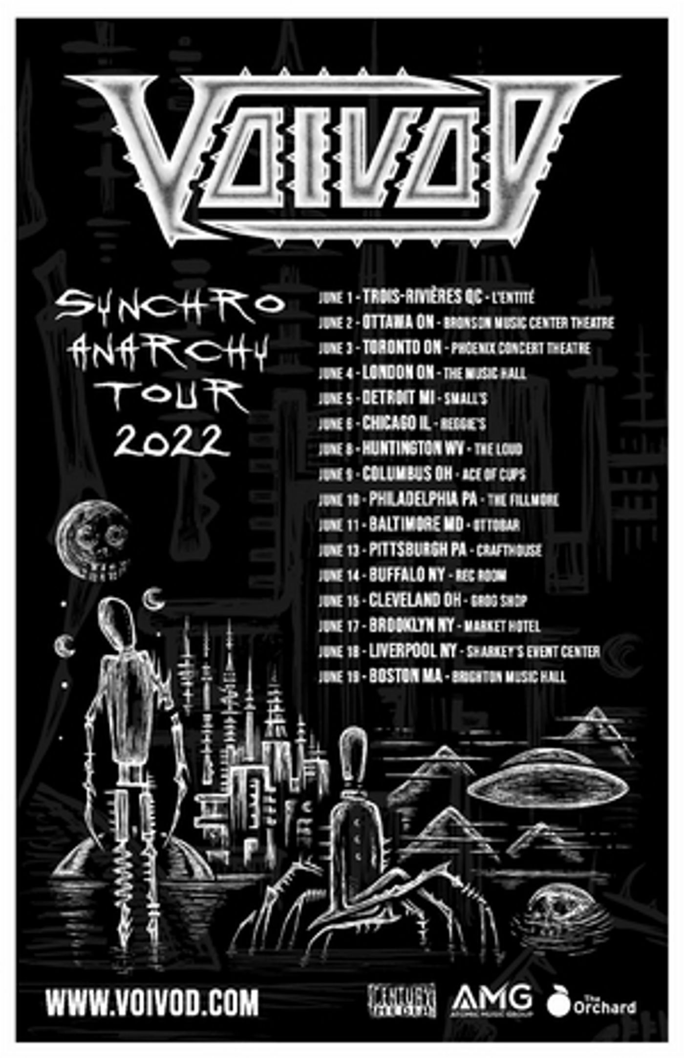 VOIVOD Announces North American Tour Dates for June  Image
