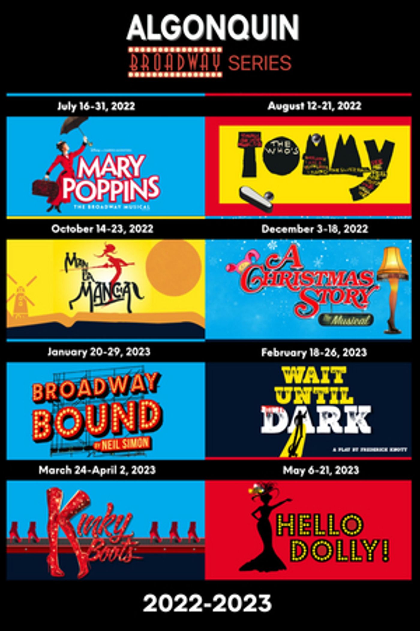 Algonquin Arts Theatre Announces 2022/23 Broadway Series  Image