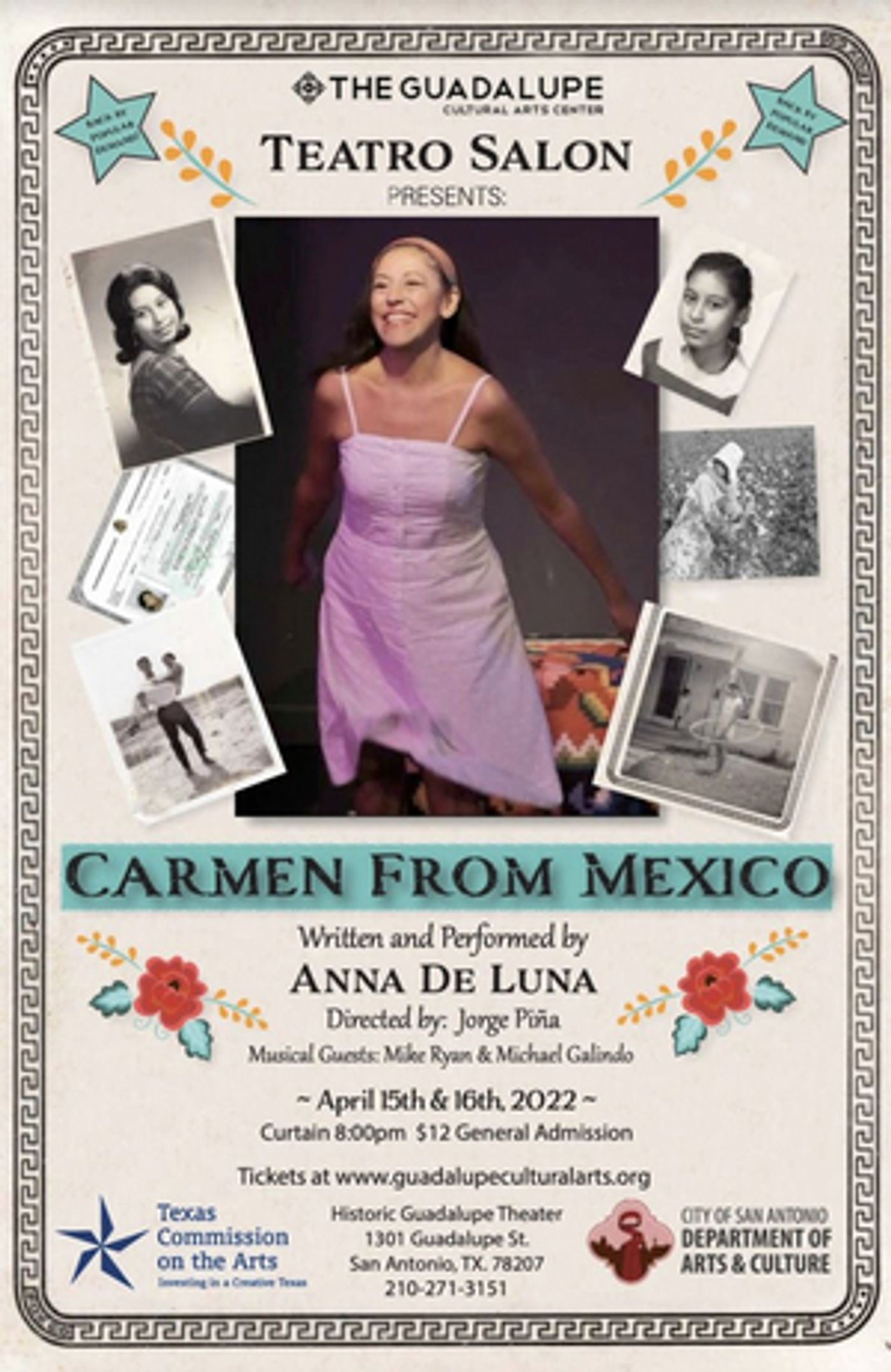 The Guadalupe Theater to Host Anna De Luna's CARMEN FROM MEXICO The Guadalupe Theater to Host Anna De Luna's CARMEN FROM MEXICO Image