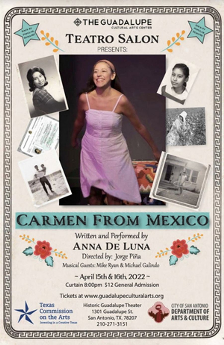 The Guadalupe Theater to Host Anna De Luna's CARMEN FROM MEXICO  Image