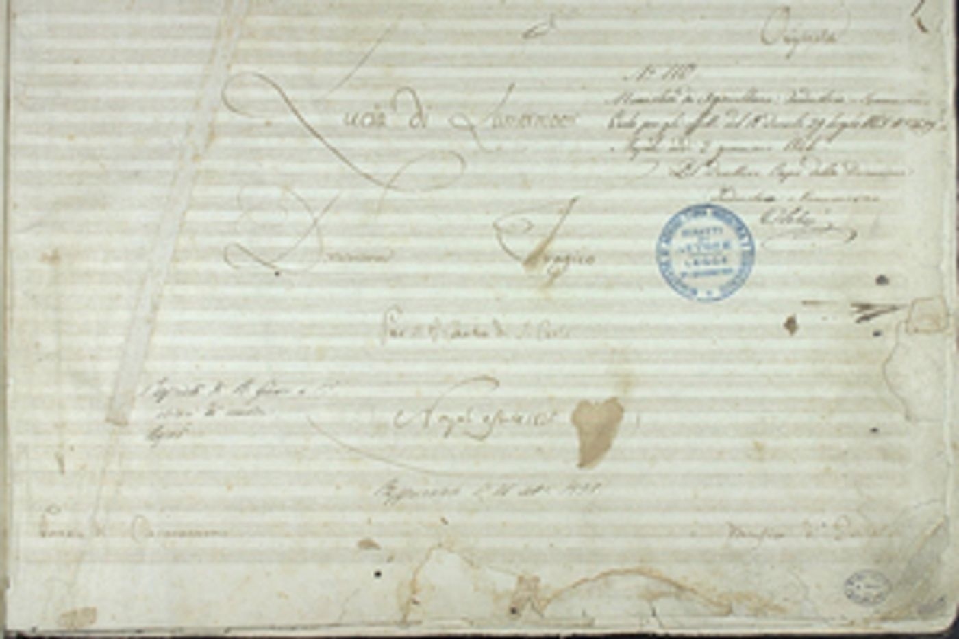 Autographed Score of Donizetti's LUCIA DI LAMMERMOOR Comes to the MET for New Production Autographed Score of Donizetti's LUCIA DI LAMMERMOOR Comes to the MET for New Production Image