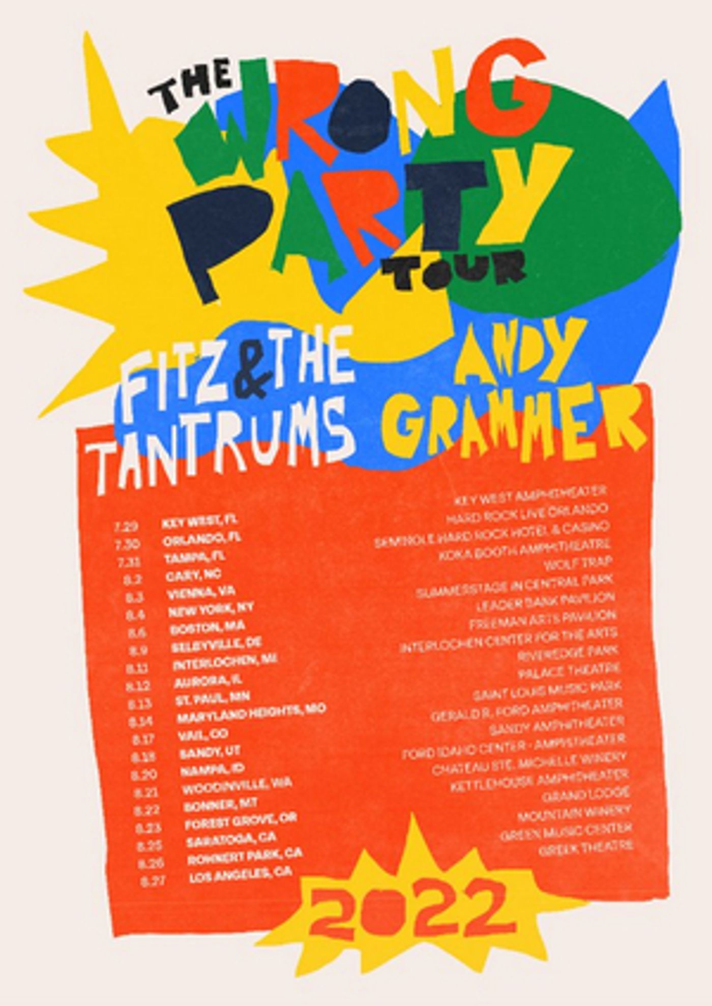 Fitz and the Tantrums Announce Co-headline Tour With Andy Grammer Fitz and the Tantrums Announce Co-headline Tour With Andy Grammer Image