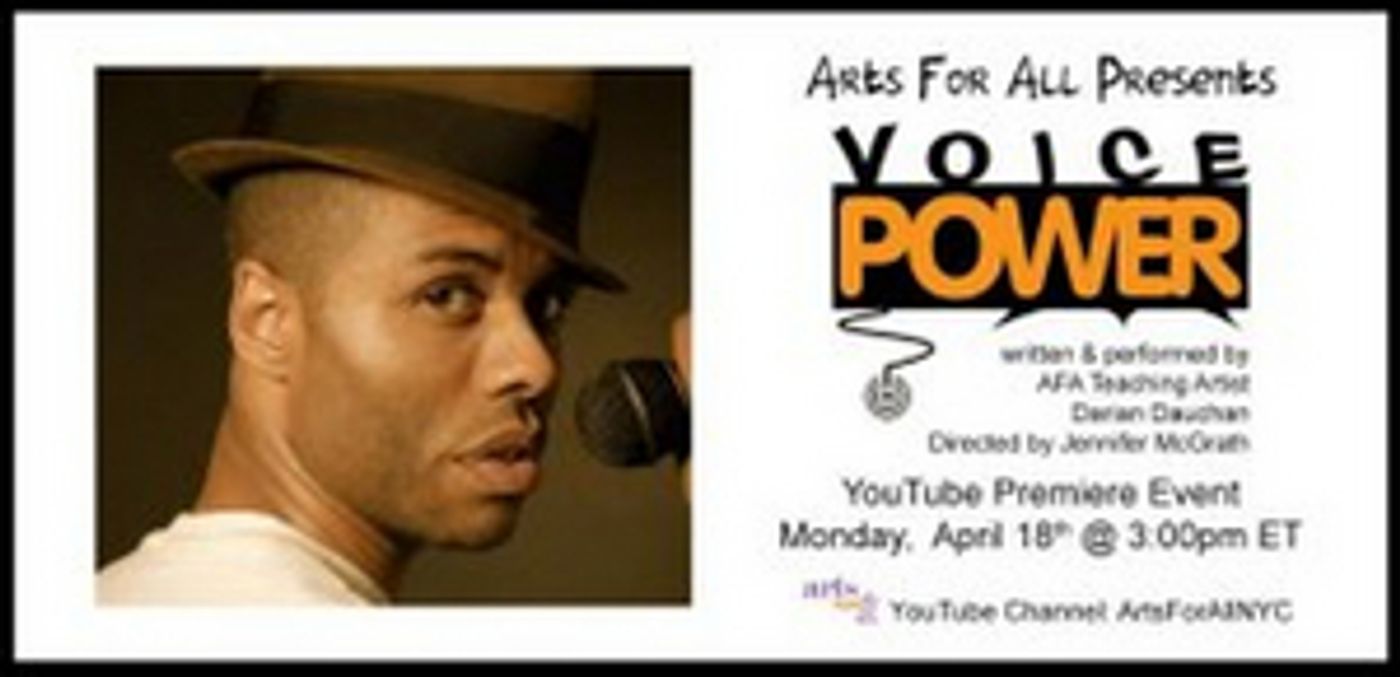 Arts-For-All-Presents-YouTube-Premiere-Of-VOICE-POWER-20220411 Arts For All Presents YouTube Premiere Of VOICE POWER Image