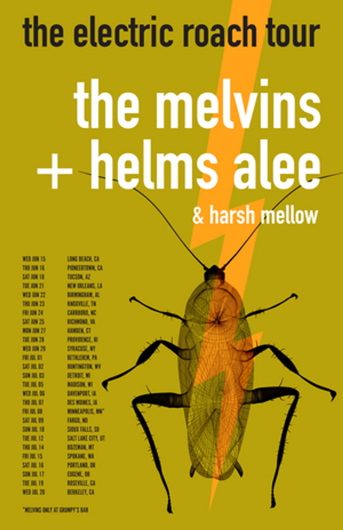 The Melvins Announce 'The Electric Roach Tour' The Melvins Announce 'The Electric Roach Tour' Image