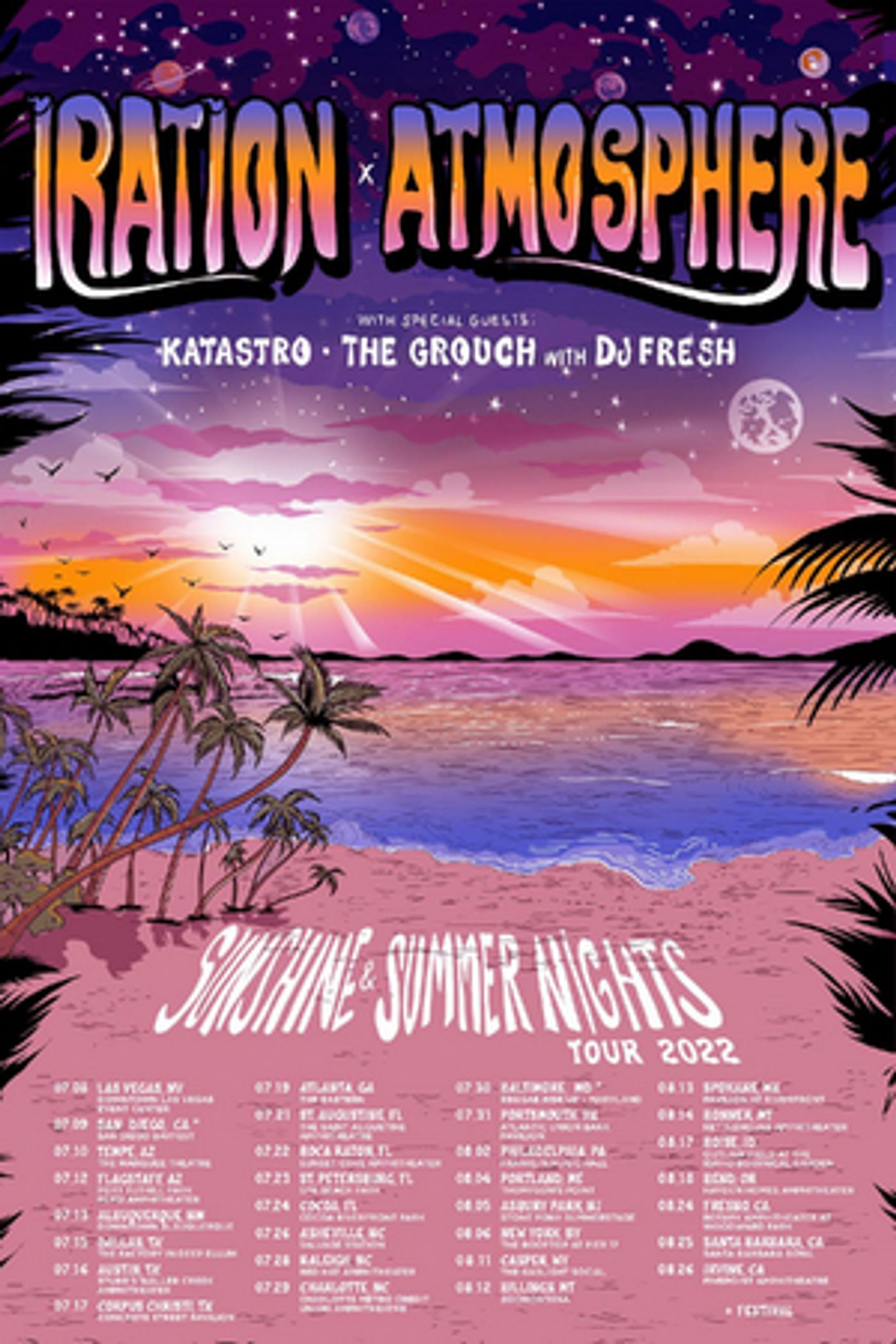 Iration and Atmosphere Announce 'Sunshine & Summer Nights Tour' Iration and Atmosphere Announce 'Sunshine & Summer Nights Tour' Image