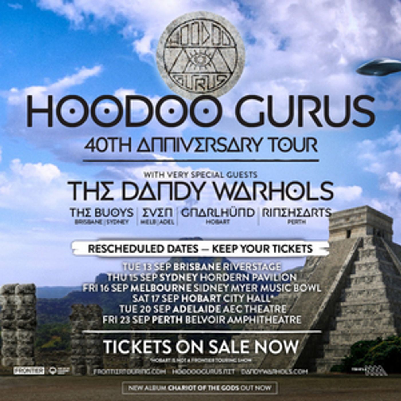 Hoodoo Gurus With the Dandy Warhols Announce Rescheduled 40th Anniversary Tour Dates  Image