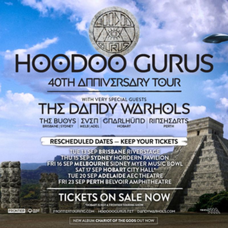 Hoodoo Gurus With the Dandy Warhols Announce Rescheduled 40th Anniversary Tour Dates Image