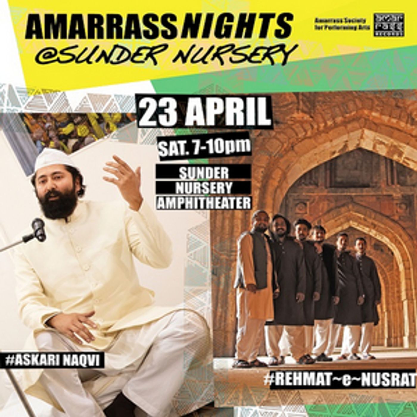 AMARRASS NIGHTS returns to Delhi's Sunder Nursery with Sufiana, Qawwali and Tarranum AMARRASS NIGHTS returns to Delhi's Sunder Nursery with Sufiana, Qawwali and Tarranum Image