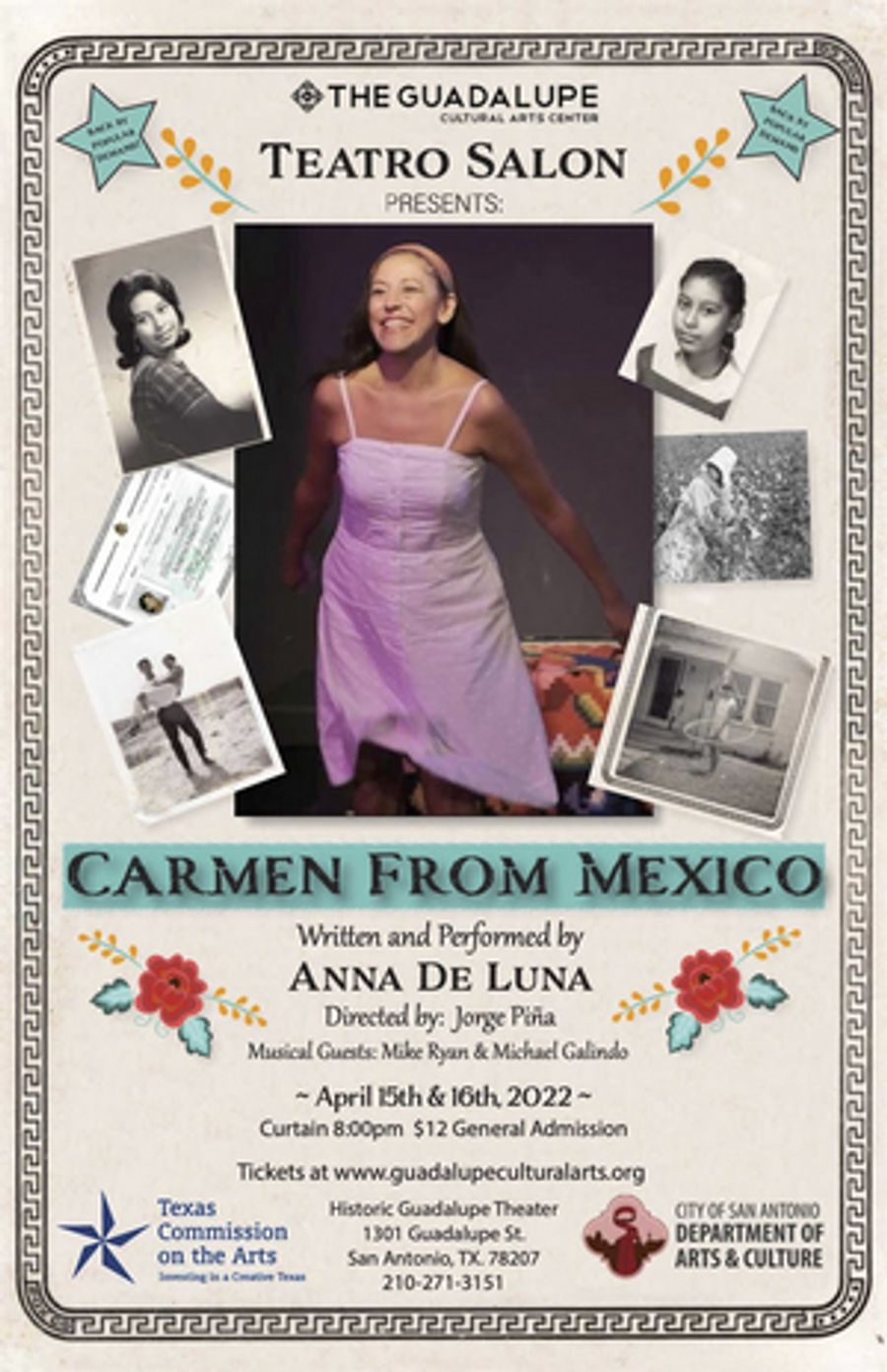 CARMEN FROM MEXICO to Return to The Guadalupe Theater Image