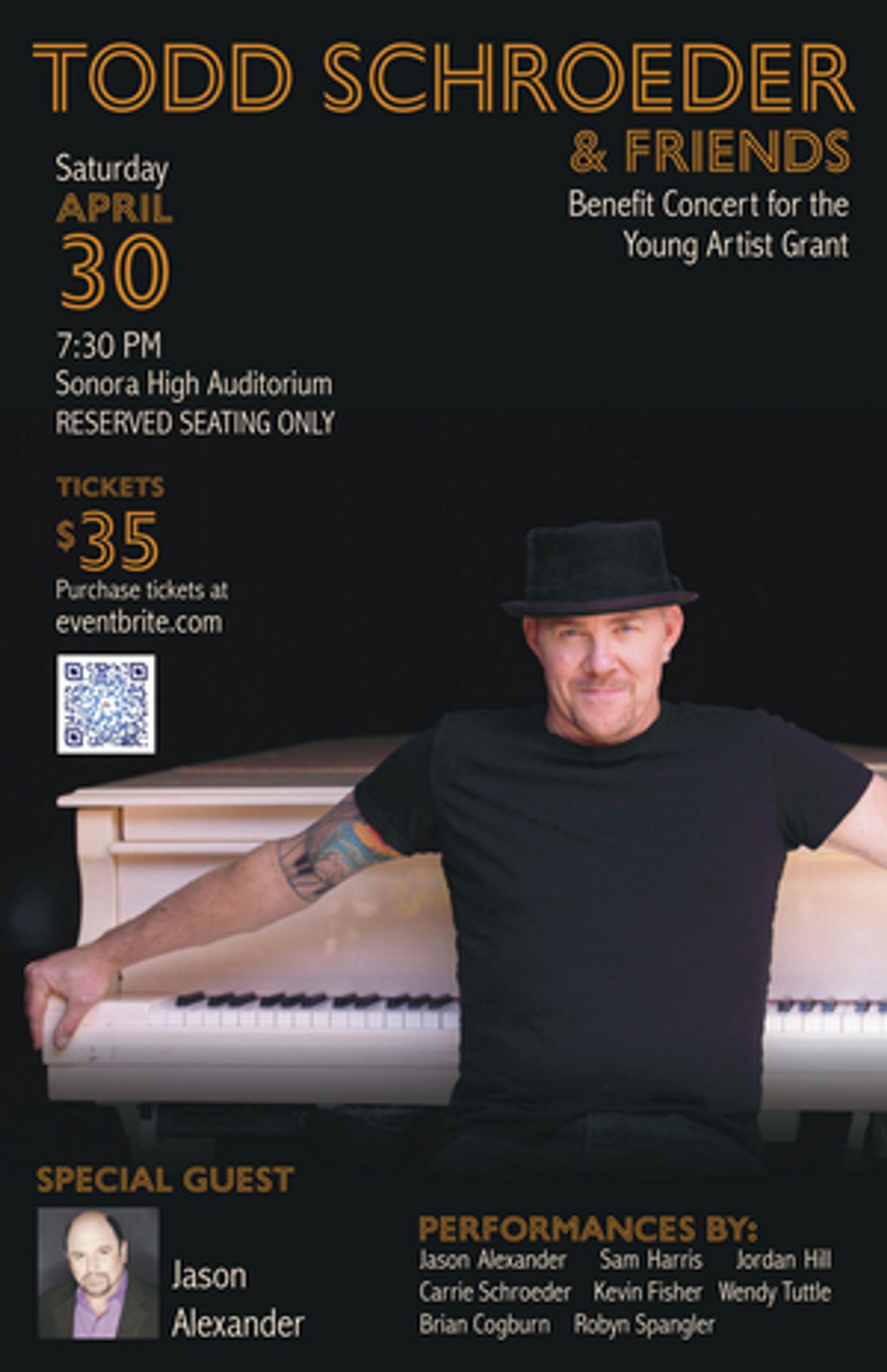 Interview: Todd Schroeder's YOUNG ARTISTS' GRANT Benefit Concert Returns to Sonora High School  Image