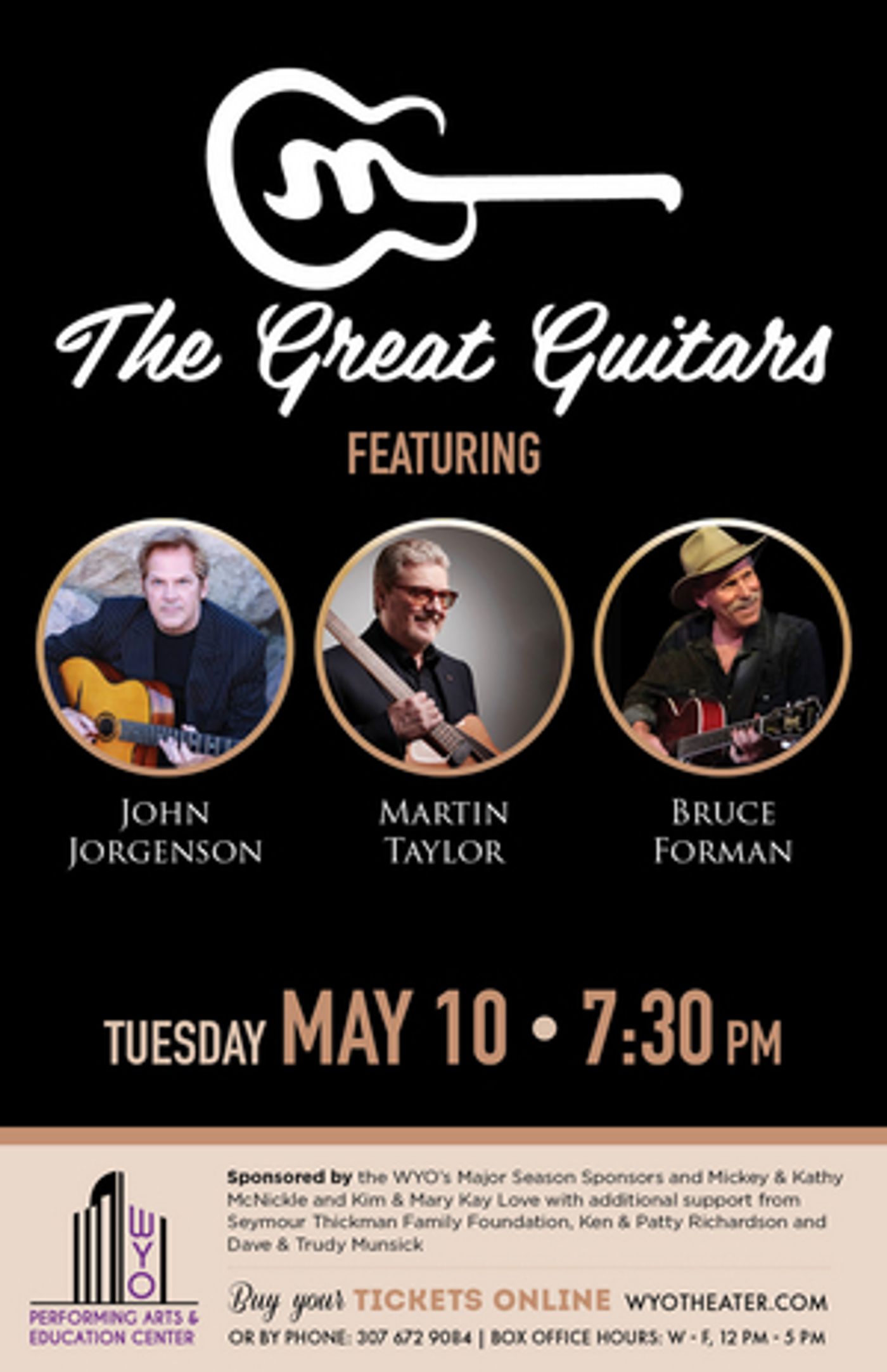 THE GREAT GUITARS Comes to the WYO Theater in May THE GREAT GUITARS Comes to the WYO Theater in May Image