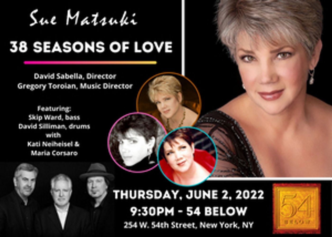 Sue Matsuki Will Make Feinstein's/54 Below Debut In 38 SEASONS OF LOVE  Image