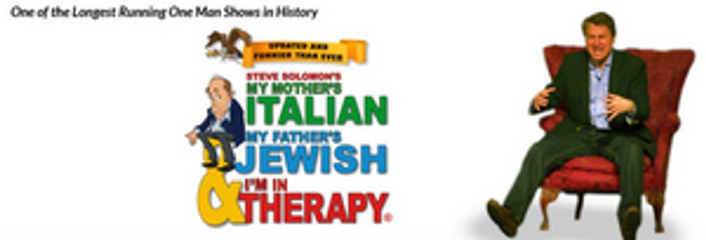 Philip Roger Roy Presents MY MOTHER'S ITALIAN, MY FATHER'S JEWISH, AND I'M IN THERAPY at DTC in June Philip Roger Roy Presents MY MOTHER'S ITALIAN, MY FATHER'S JEWISH, AND I'M IN THERAPY at DTC in June Image
