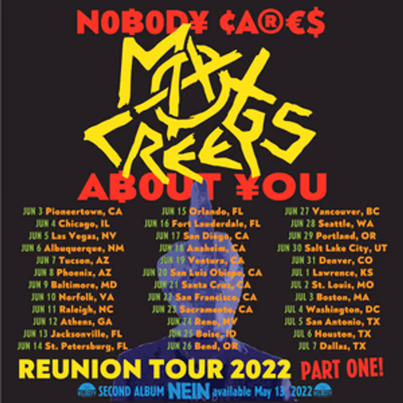 Max Creeps Announce The 'Nobody Cares About You' U.S. Tour Image