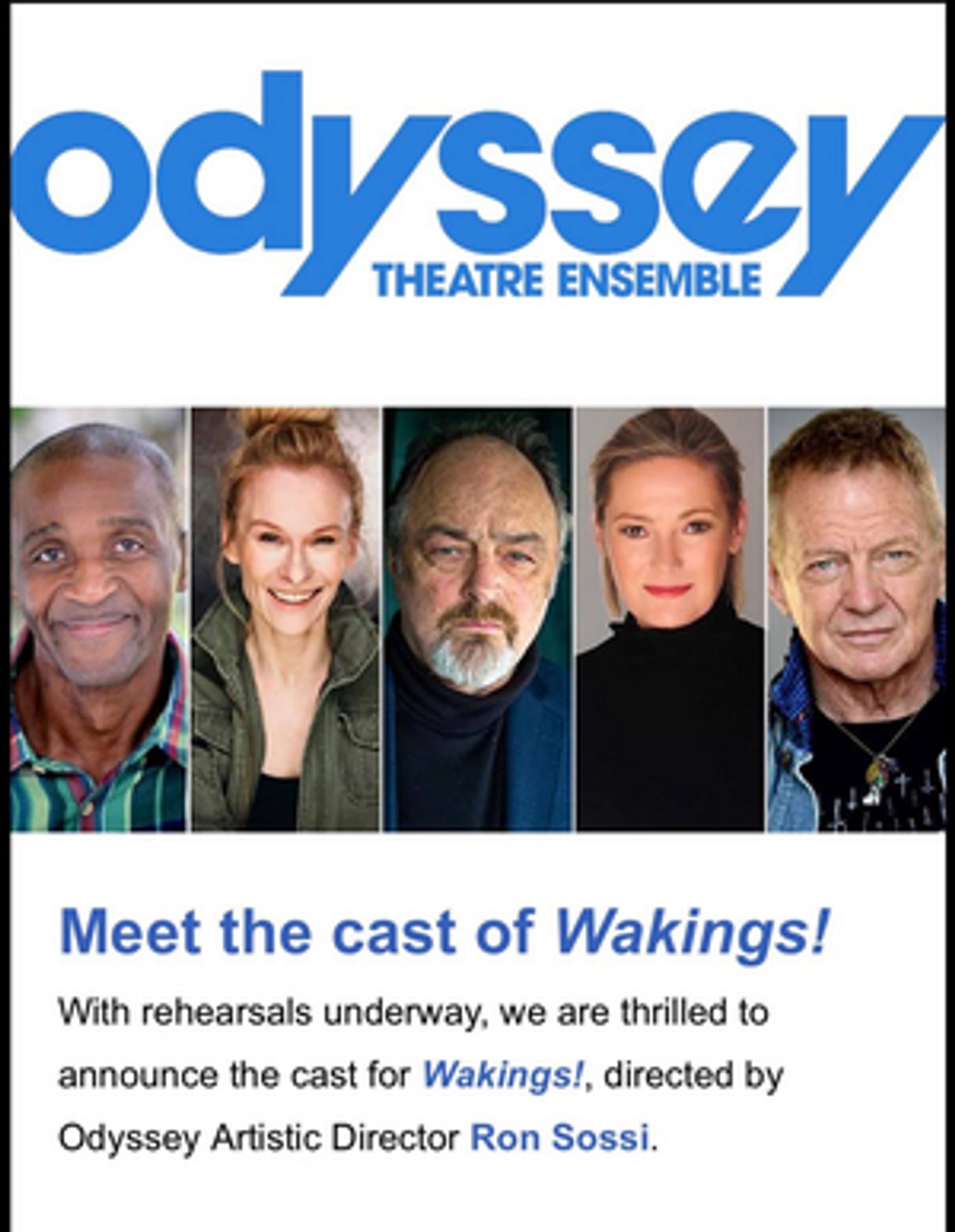 Interview: Multi-Talented Actor Ron Bottitta on his roles in WAKINGS! at the Odyssey Theatre Ensemble  Image