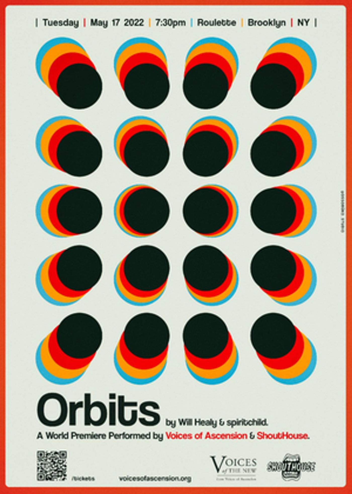 Voices Of The New Presents ORBITS By Will Healy & Spiritchild, May 17  Image