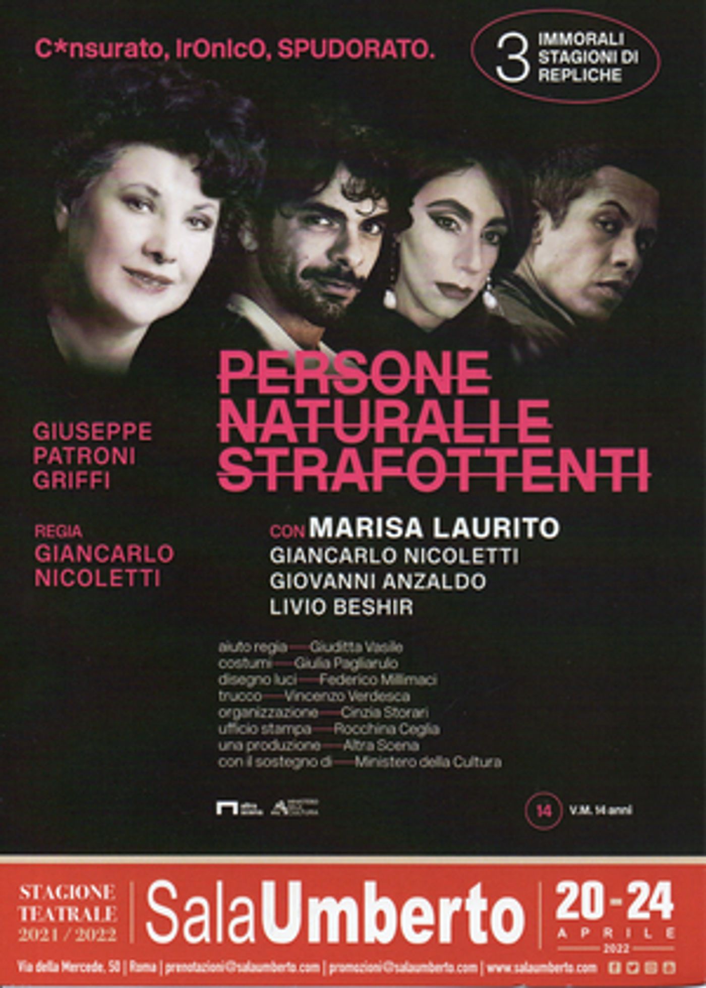 Review: PERSONE NATURALI E STRAFOTTENTI alla SALA UMBERTO  Image