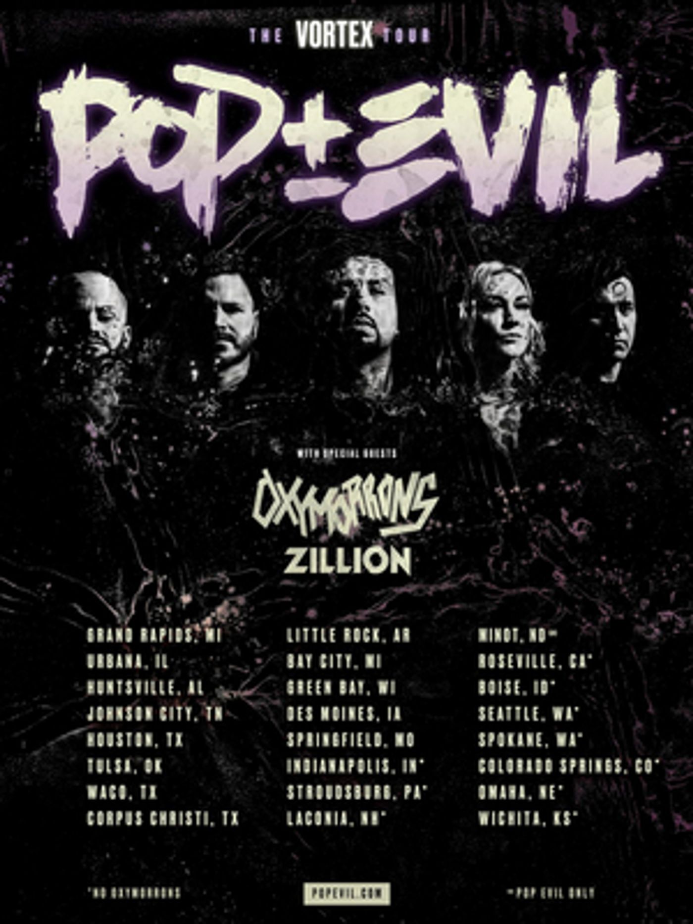 ZILLION Announced As Support For Summer Tour With Pop Evil  Image