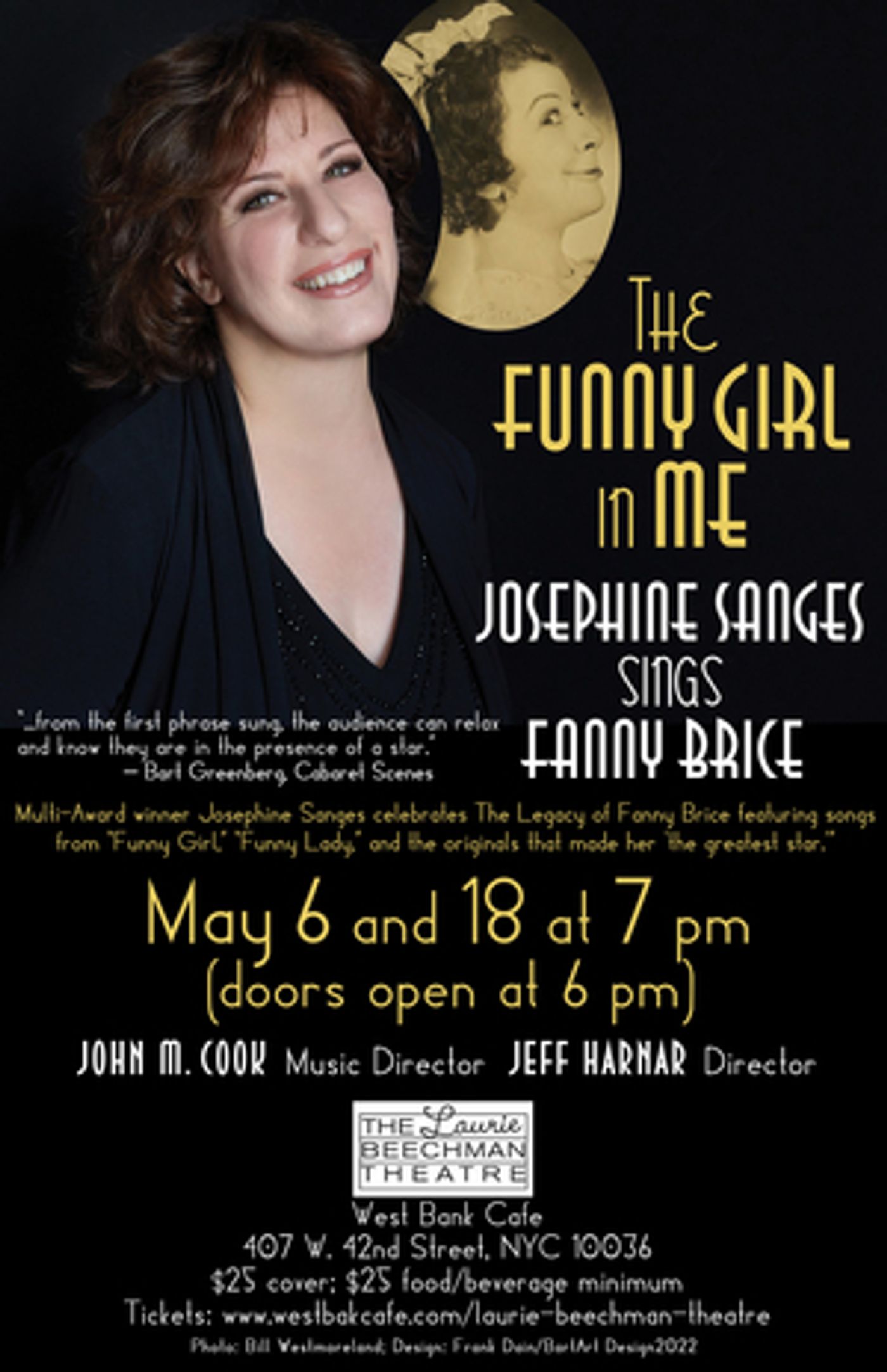 Interview: Josephine Sanges of THE FUNNY GIRL IN ME at Laurie Beechman Theatre  Image