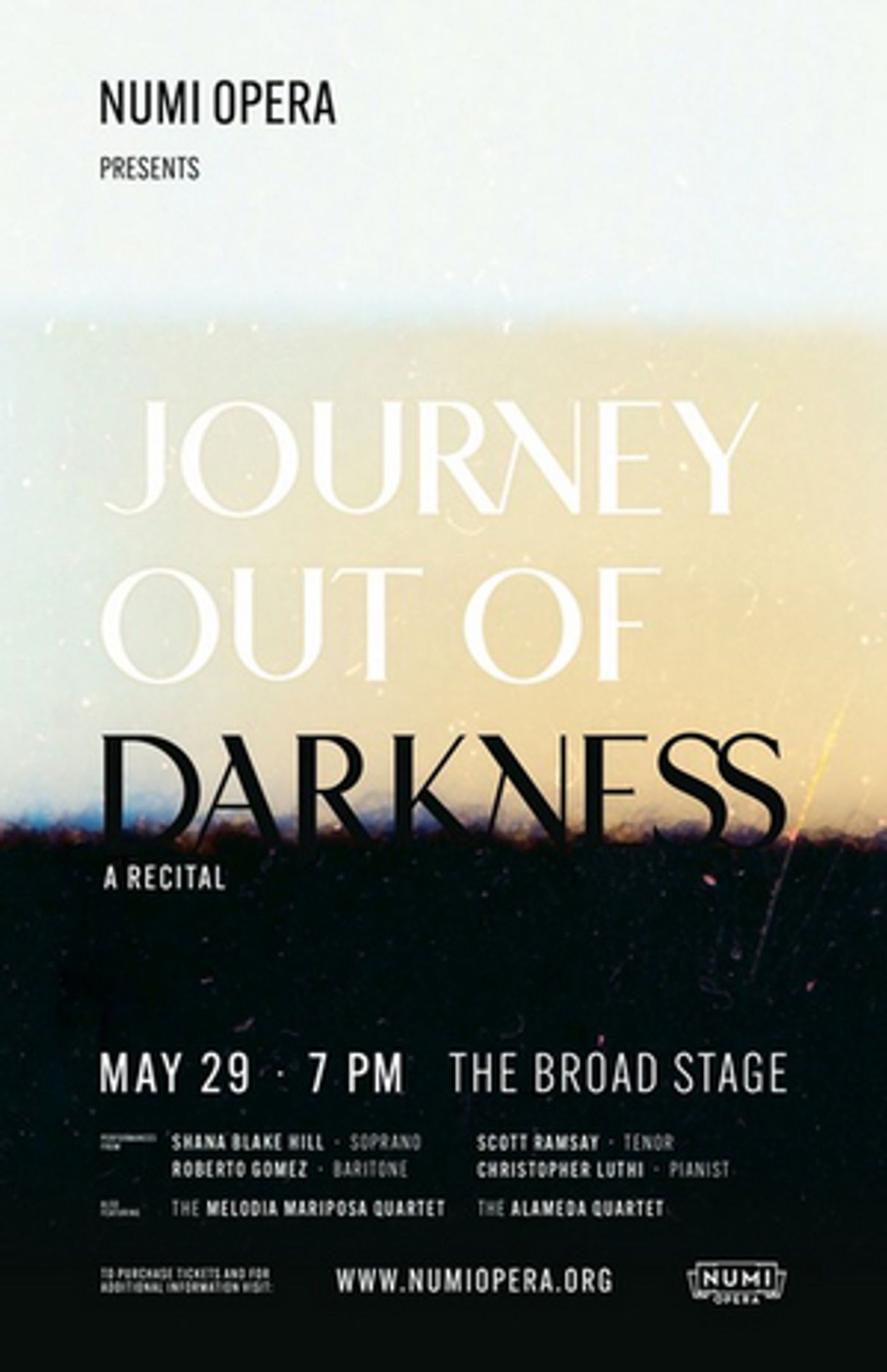 Numi Opera Brings JOURNEY OUT OF DARKNESS to Broad Stage in May  Image