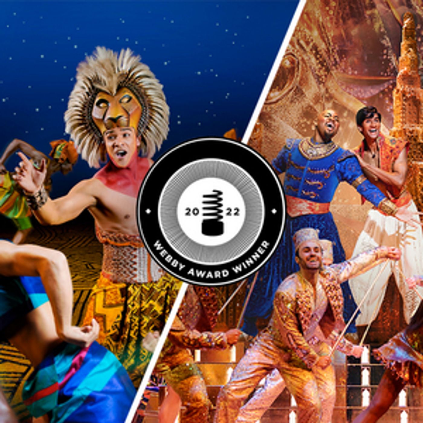 Disney Theatrical Productions Wins Two Webby Awards for Reopenings of THE LION KING and ALADDIN on TikTok  Image