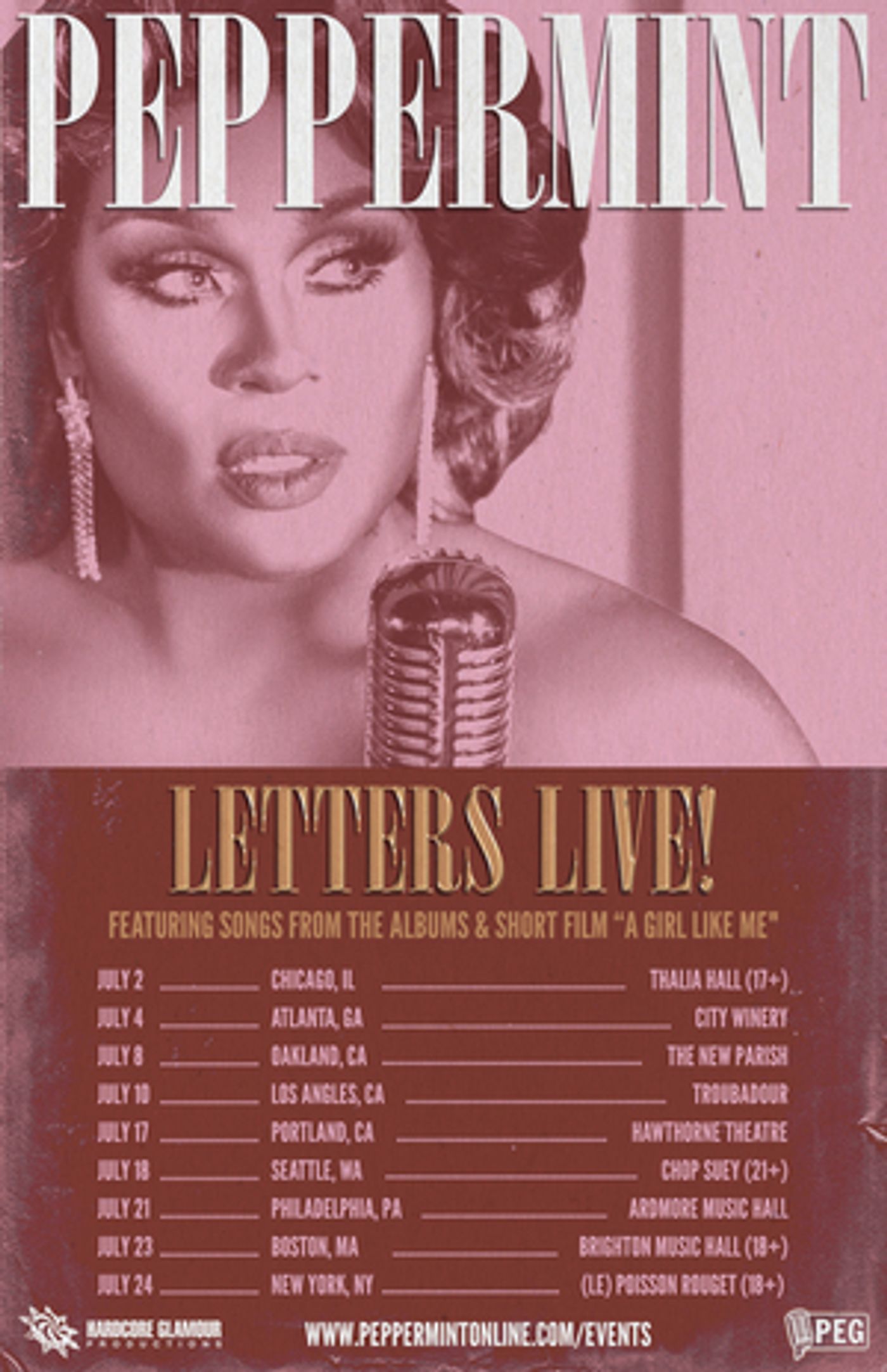 Peppermint Announces 'Letters Live!' Tour  Image