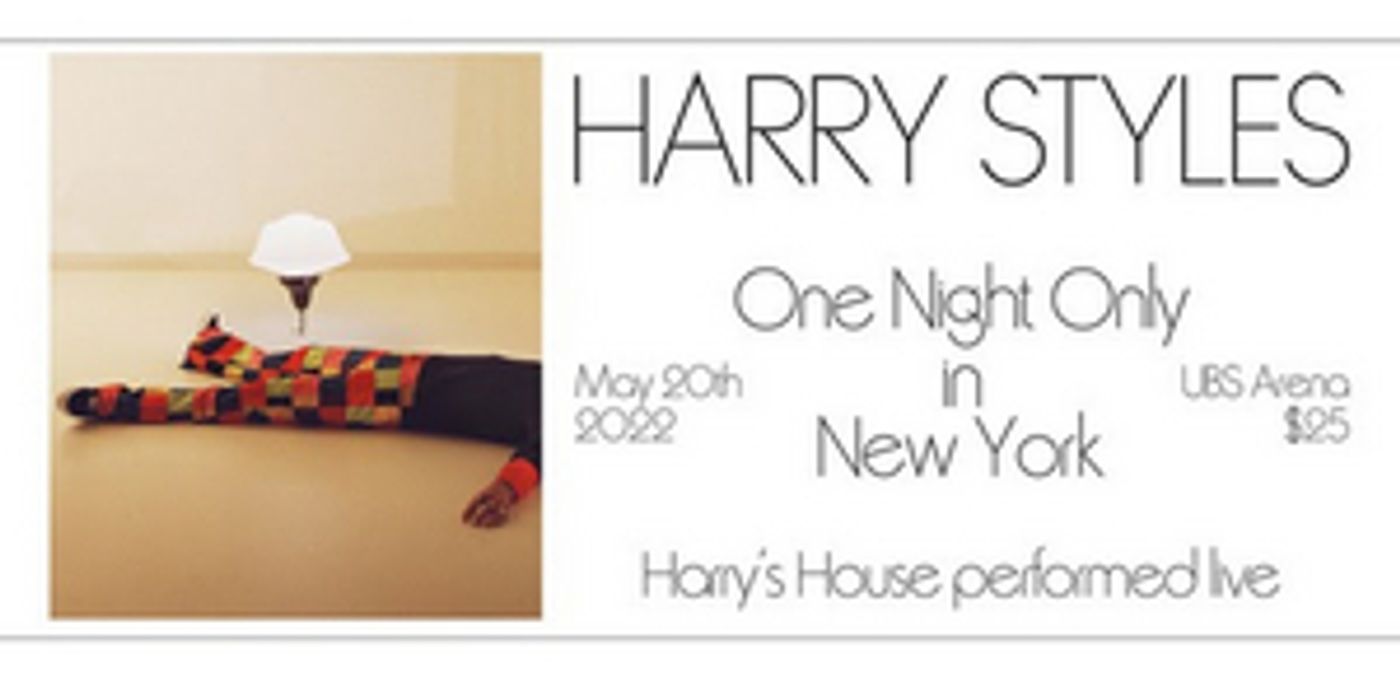 Harry Styles Announces One Night Only in New York to Celebrate New Album 'Harry's House' Harry Styles Announces One Night Only in New York to Celebrate New Album 'Harry's House' Image