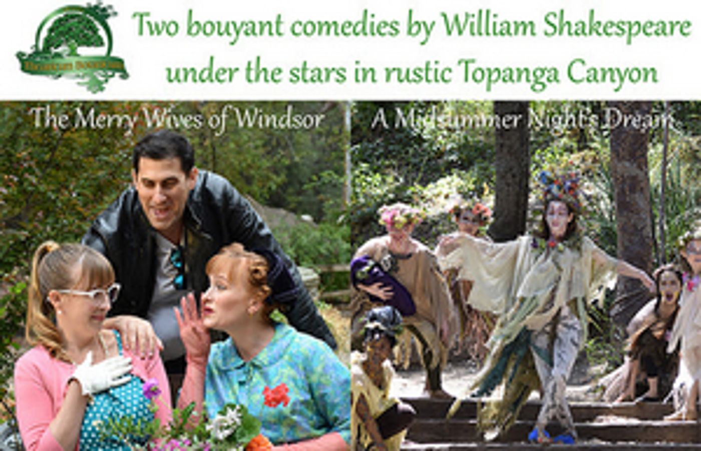 THE MERRY WIVES OF WINDSOR & A MIDSUMMER NIGHT'S DREAM to Kick Off Outdoor Season at Theatricum  Image