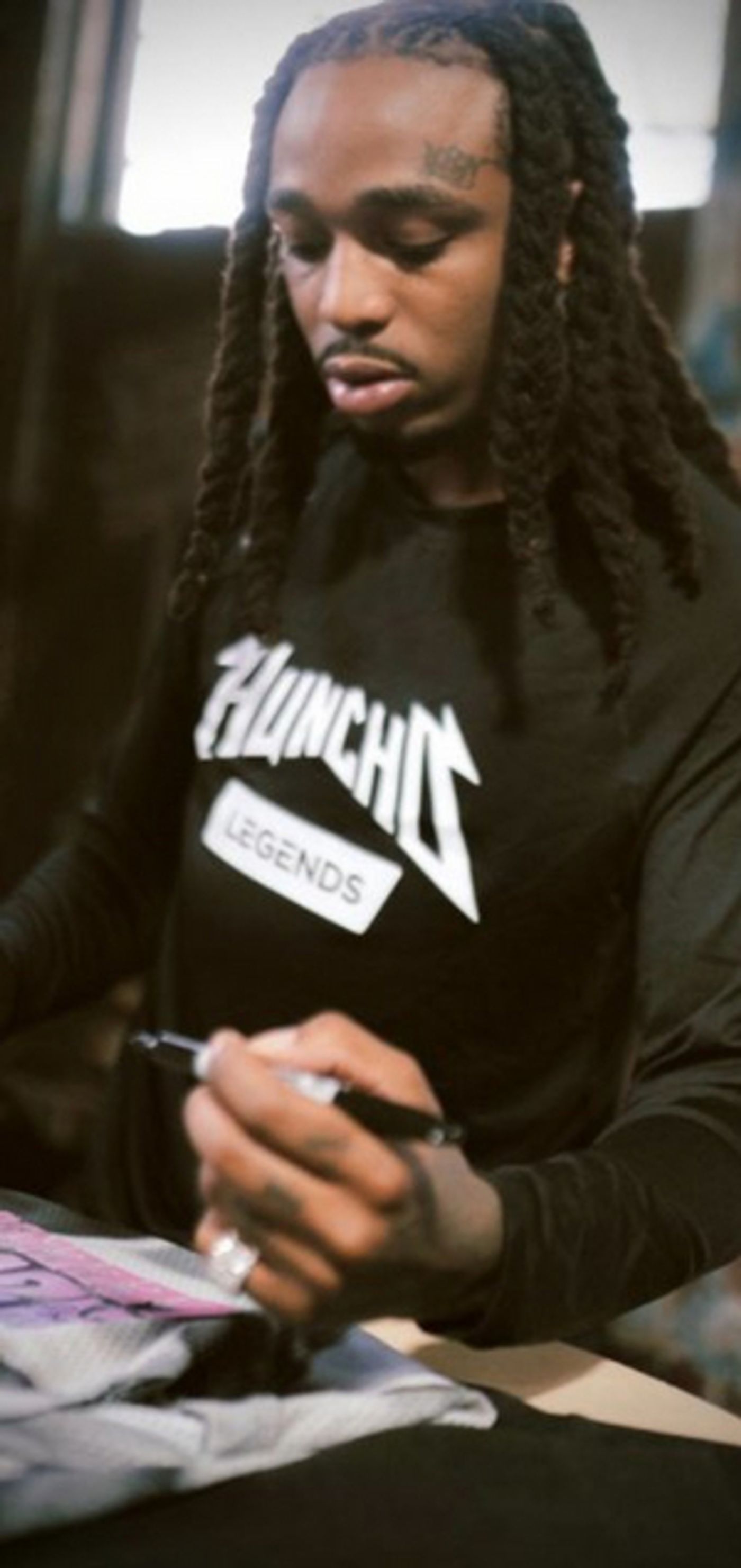 Rapper Quavo Auctions Off Jerseys to Benefit The Quavo Cares Foundation Rapper Quavo Auctions Off Jerseys to Benefit The Quavo Cares Foundation Image