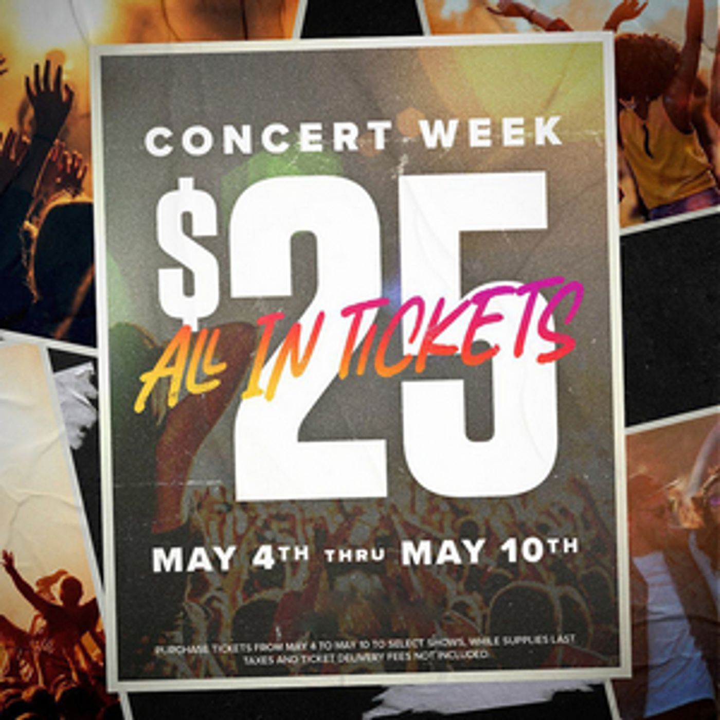 Concert Week Is Here - Get $25 Tickets To See Some Of Your Favourite Artists Concert Week Is Here - Get $25 Tickets To See Some Of Your Favourite Artists Image