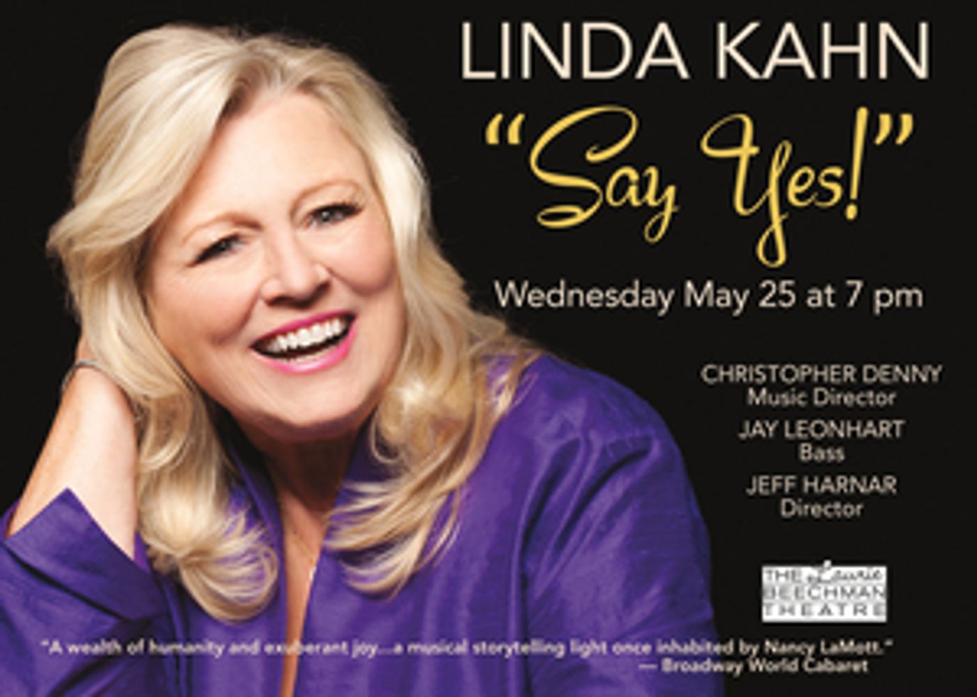 Interview: Catching Up with Linda Kahn of SAY YES! at The Laurie Beechman Theatre  Image