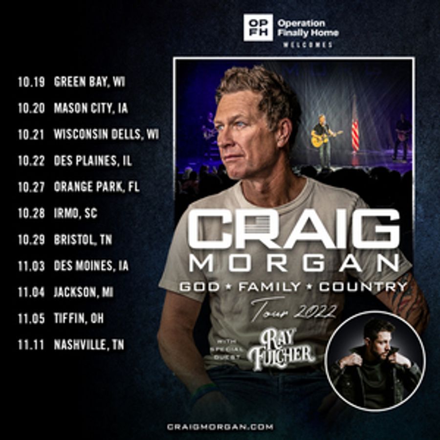 Craig Morgan Announces 'God, Family, Country' Tour 2022  Image