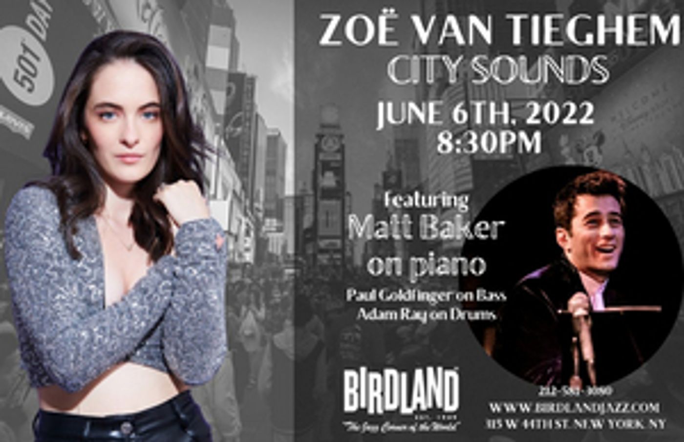 Zoë Van Tieghem Kicks Off Pride Month With New Show City Sounds At Birdland Theater  Image
