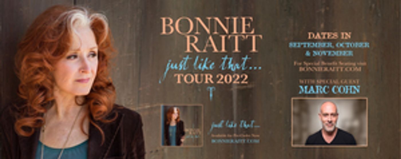 Bonnie Raitt Announces 'Just Like That' Tour Dates  Image