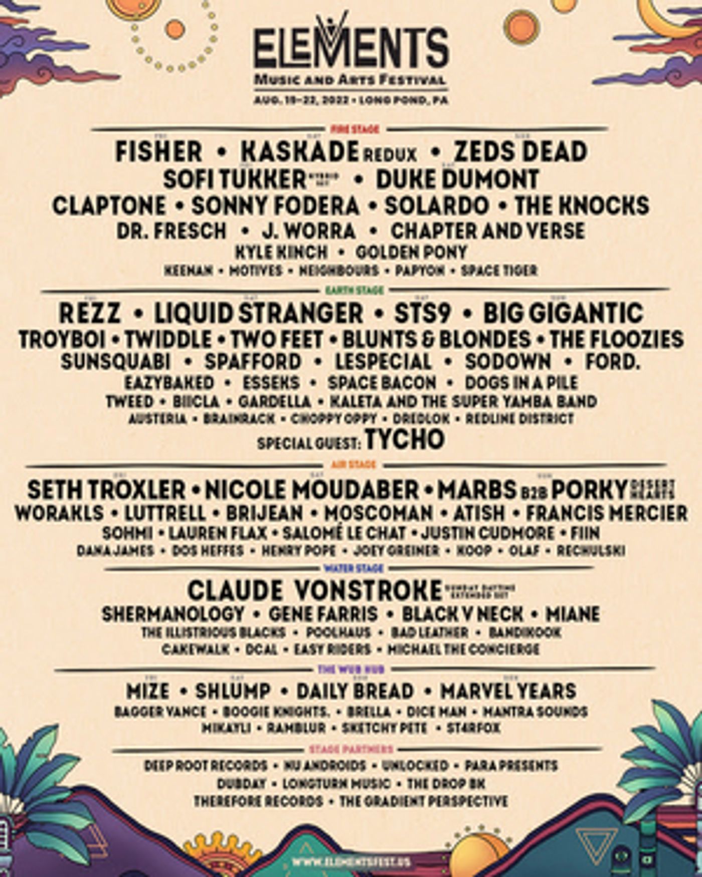 Elements Festival Announces Phase 2 Lineup Elements Festival Announces Phase 2 Lineup Image