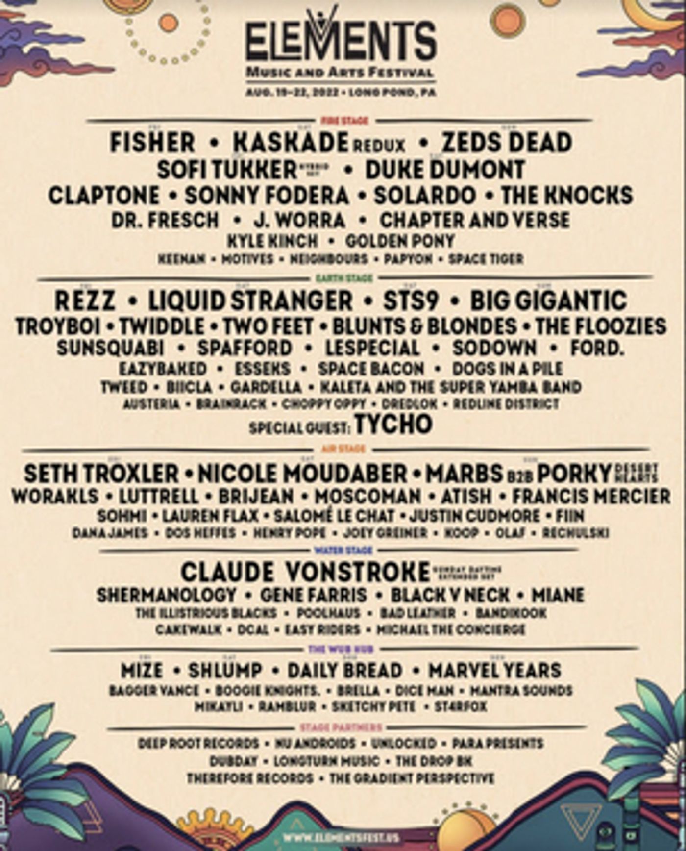 Elements Music & Arts Festival Announces Phase 2 Lineup  Image