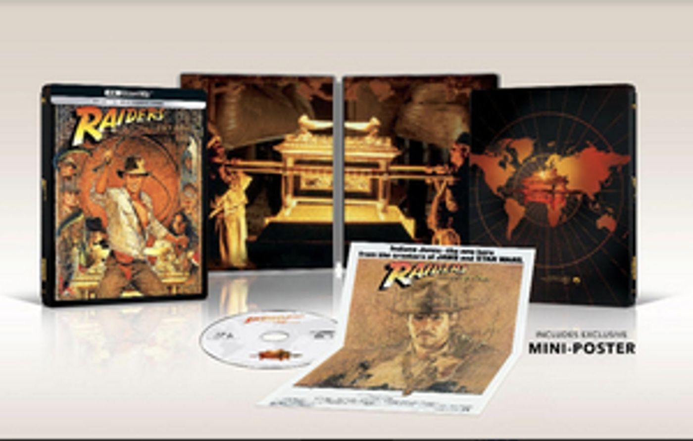 RAIDERS OF THE LOST ARK Arrives on Limited Edition Blu-Ray Steelbook RAIDERS OF THE LOST ARK Arrives on Limited Edition Blu-Ray Steelbook Image