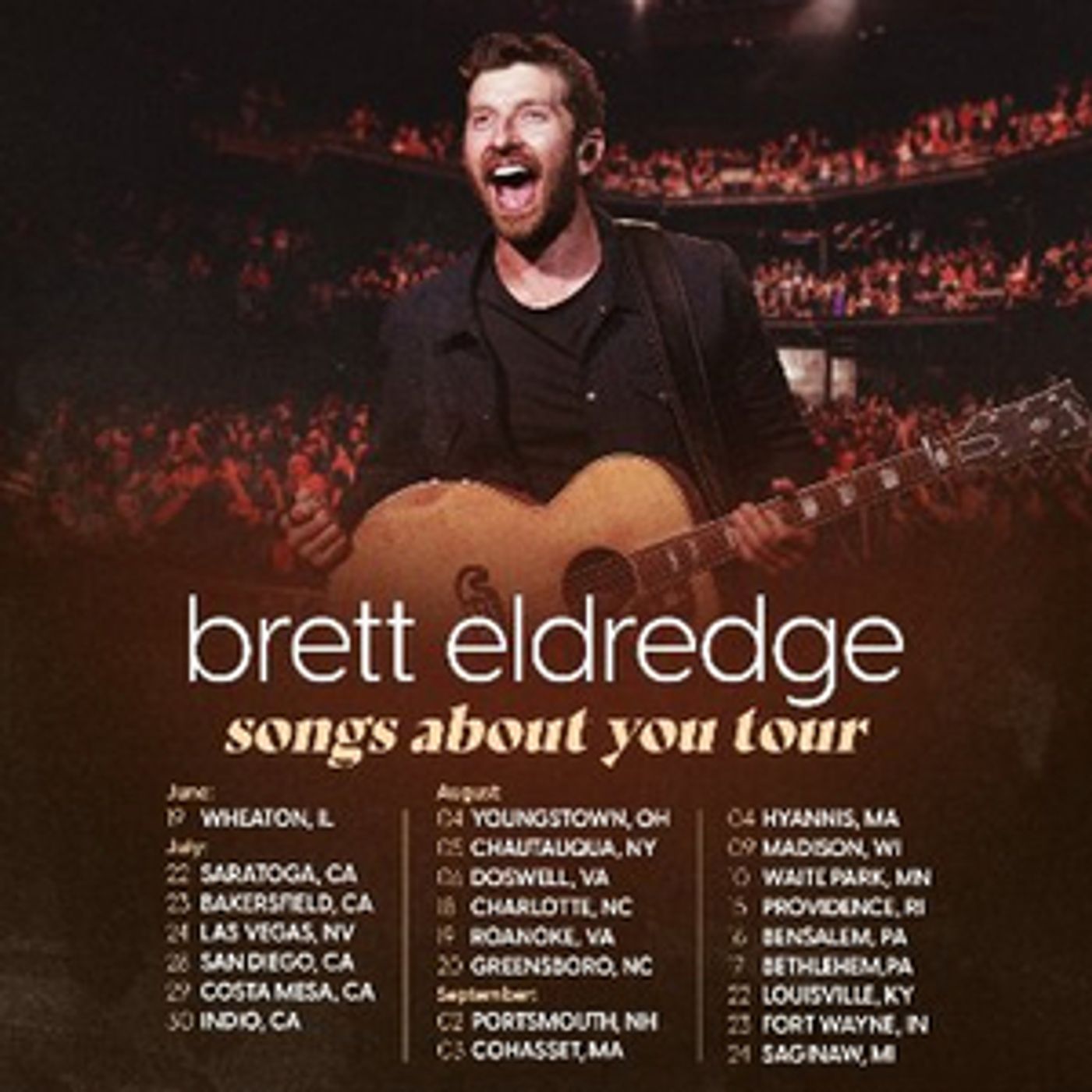 Brett Eldredge to Bring SONGS ABOUT YOU Tour to Overture Center for the Arts Brett Eldredge to Bring SONGS ABOUT YOU Tour to Overture Center for the Arts Image