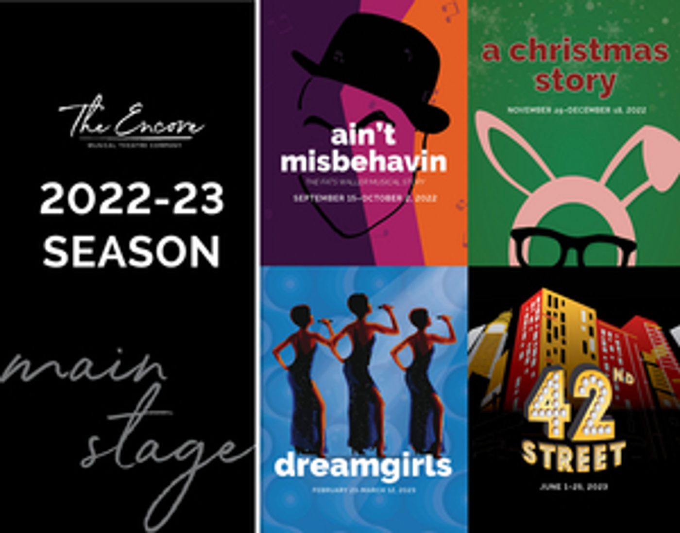 AIN'T MISBEHAVIN', DREAMGIRLS & More Announced for The Encore 2022-2023 Season  Image