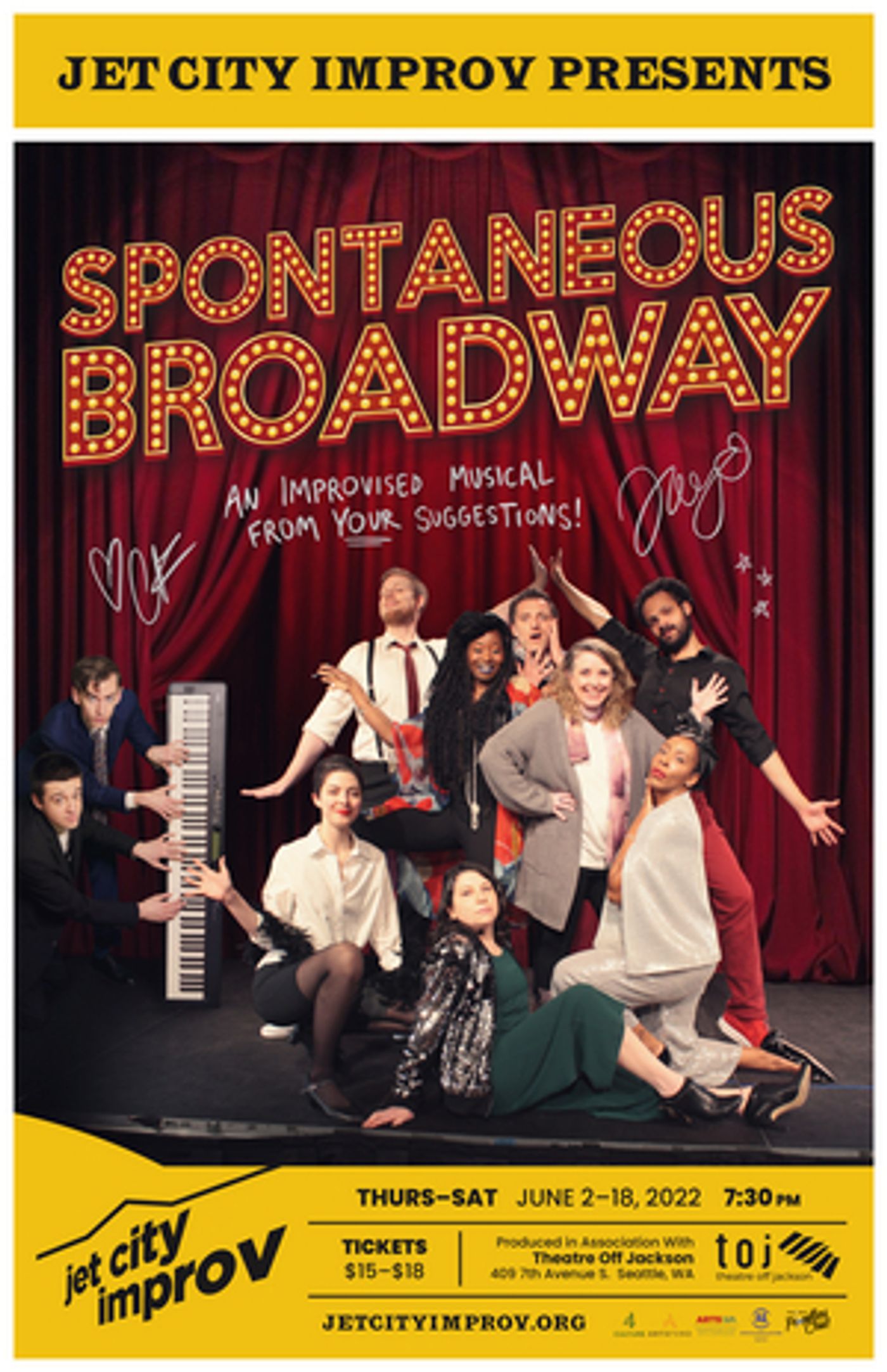 Jet City Improv Presents SPONTANEOUS BROADWAY  Image