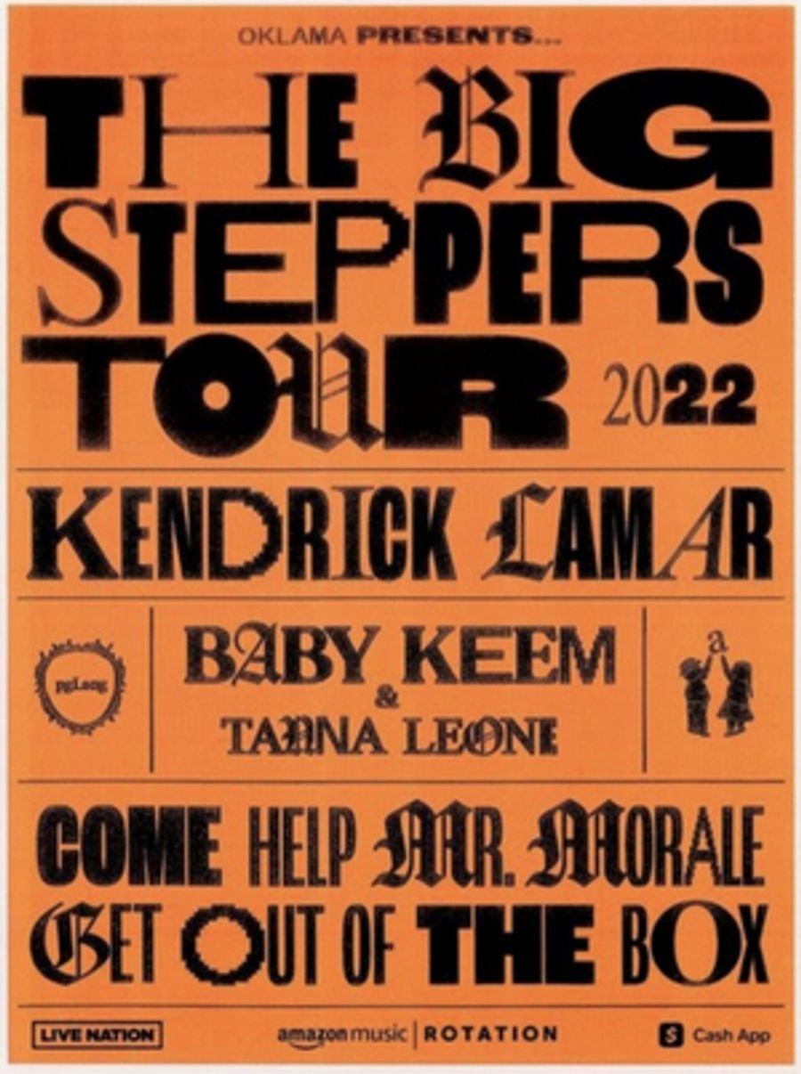 Kendrick Lamar's THE BIG STEPPERS Tour to Head to Belmont Park's UBS Arena  Image